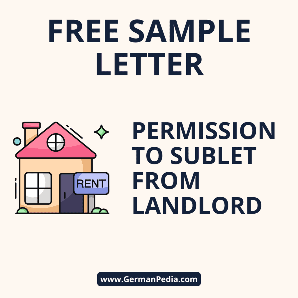 sample letter to request subletting permission from the the landlord